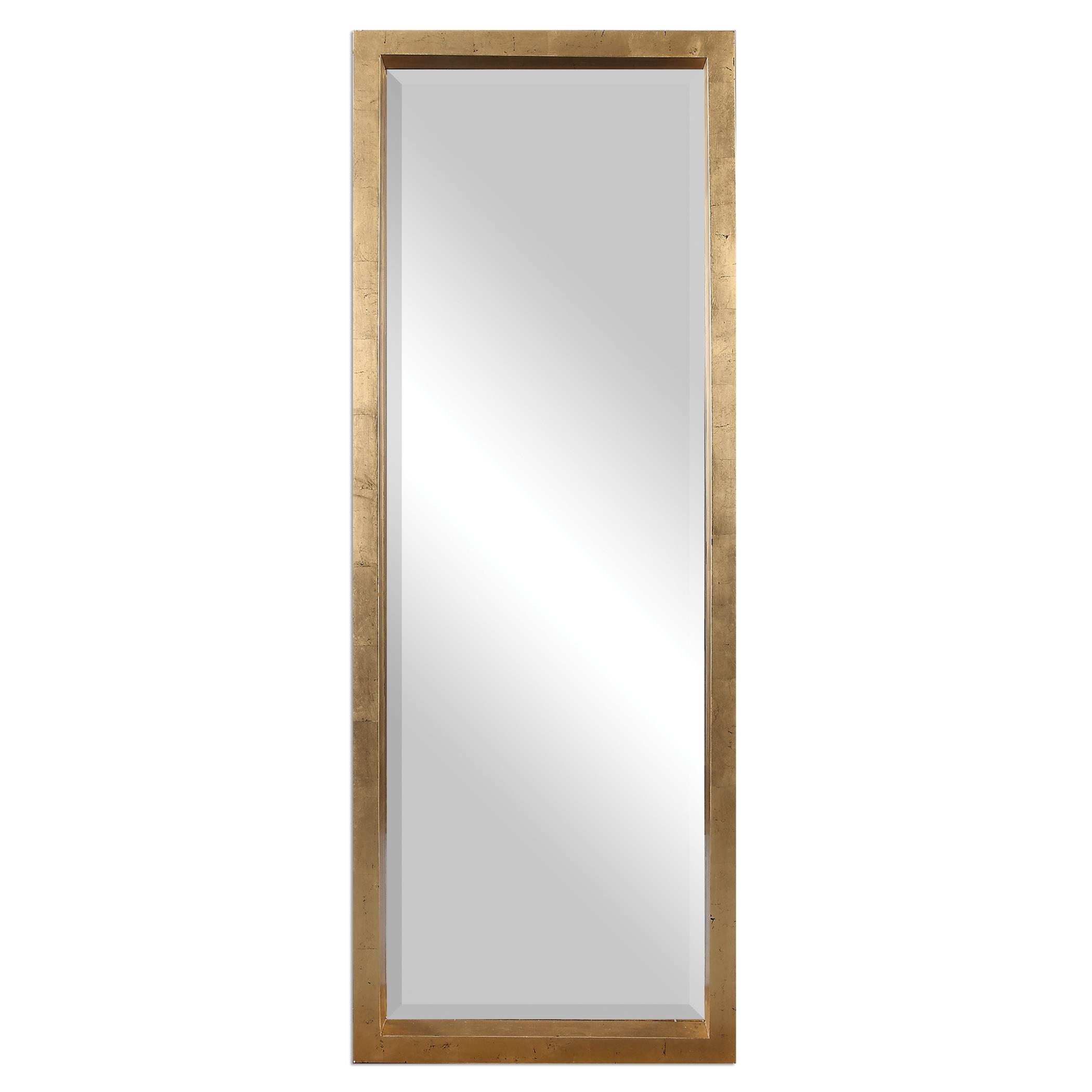 Uttermost Mirrors 14554 Edmonton Gold Leaner Mirror Mueller Furniture